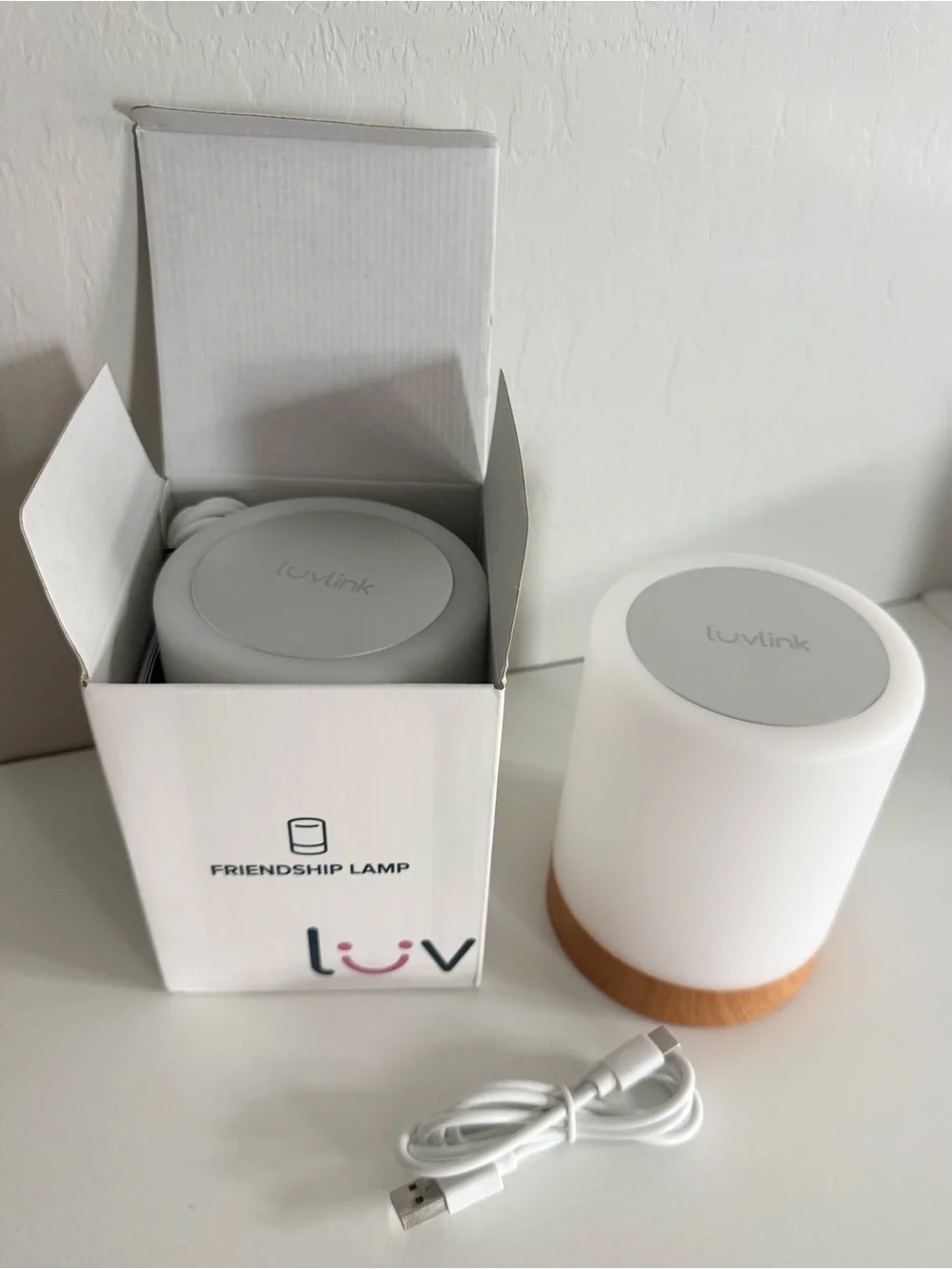 NEW • LuvLink Long Distance Friendship Lamps 2pc Pair